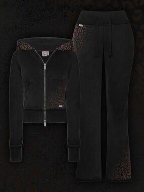 Hidden Cult Vintage Black Cheetah Zip Hoodie XXL. Brand New with dust bag